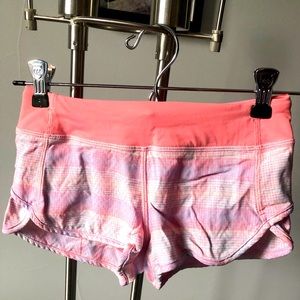 EUC Girls Ivivva by Lululemon “Speedy” shorts Size 8